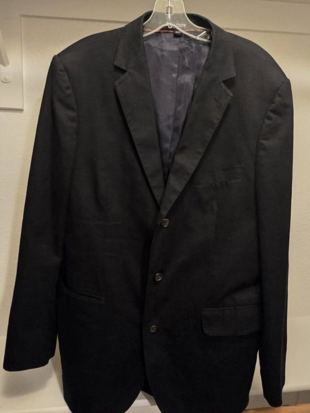 J.CREW Men's Black Legacy Sportcoat Size 42L 100% Cotton